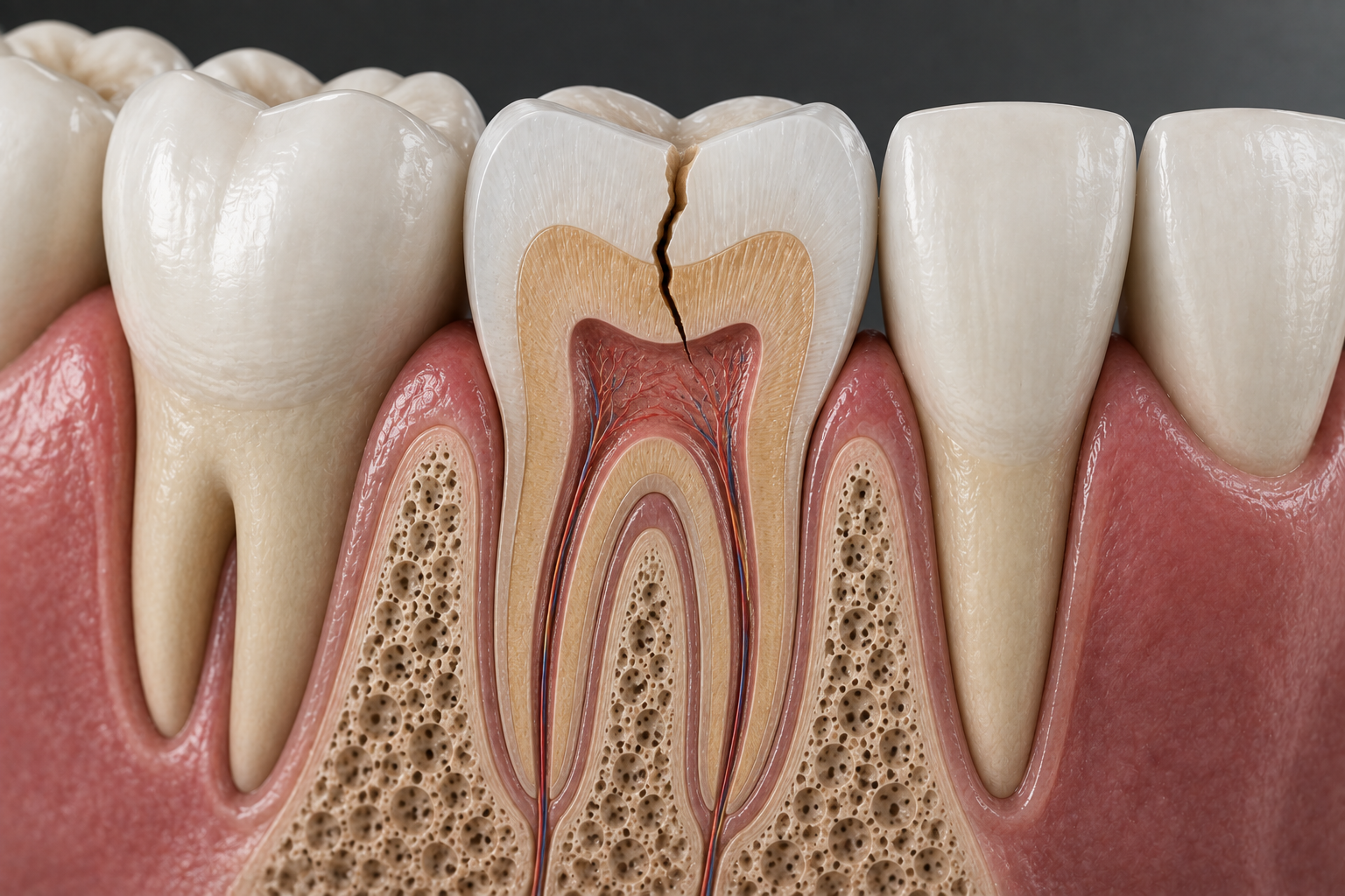 Fractura dental que afecta esmalte y dentina