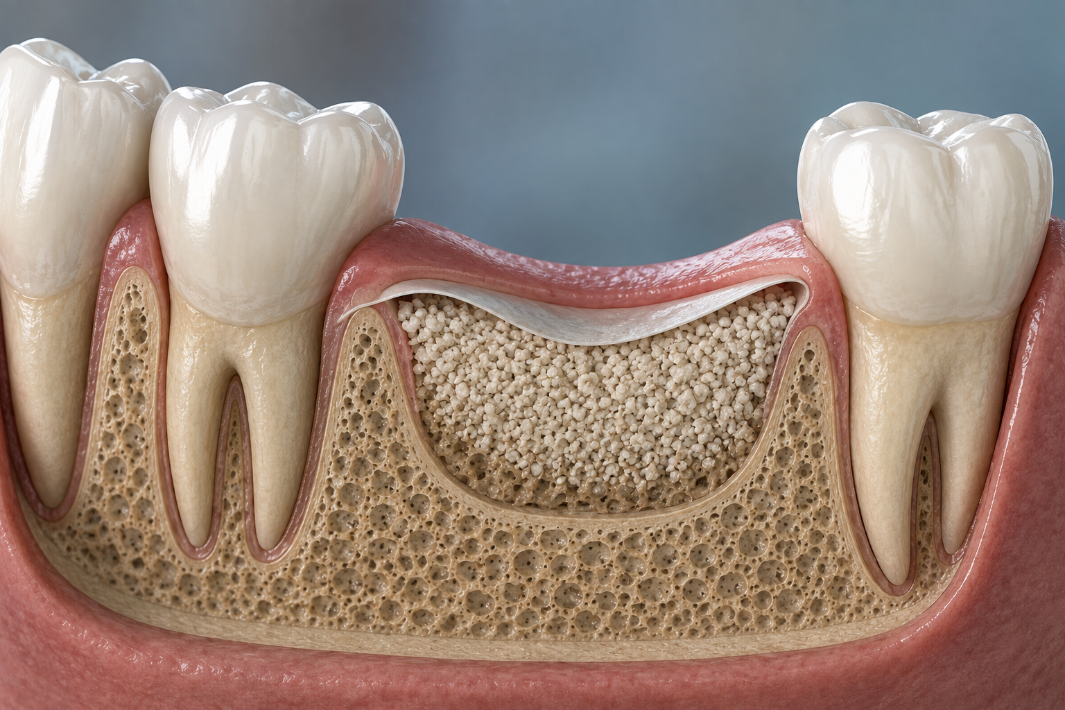 Regeneración ósea para colocar implantes dentales
